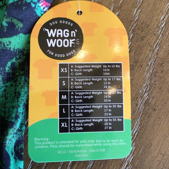 Wag n Woof Cute T-Rex Dinosaur Dog Pet T-Shirt Clothing Size XL - Picture 4 of 5